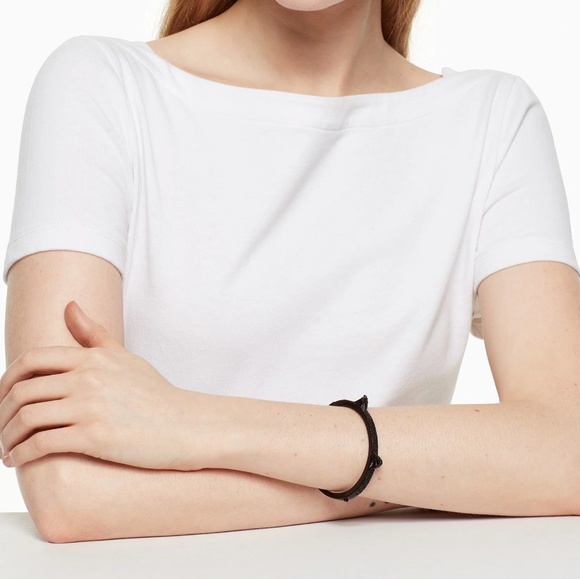 Last1 Kate Spade Jazz Thing Up Pave Cat Ear Bangle - Picture 3 of 7